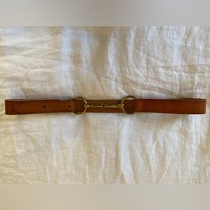 LineaPelle Vintage Tan Leather Belt - size M